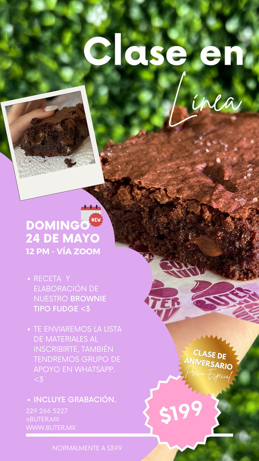 CLASE BROWNIES EN LÍNEA <3
