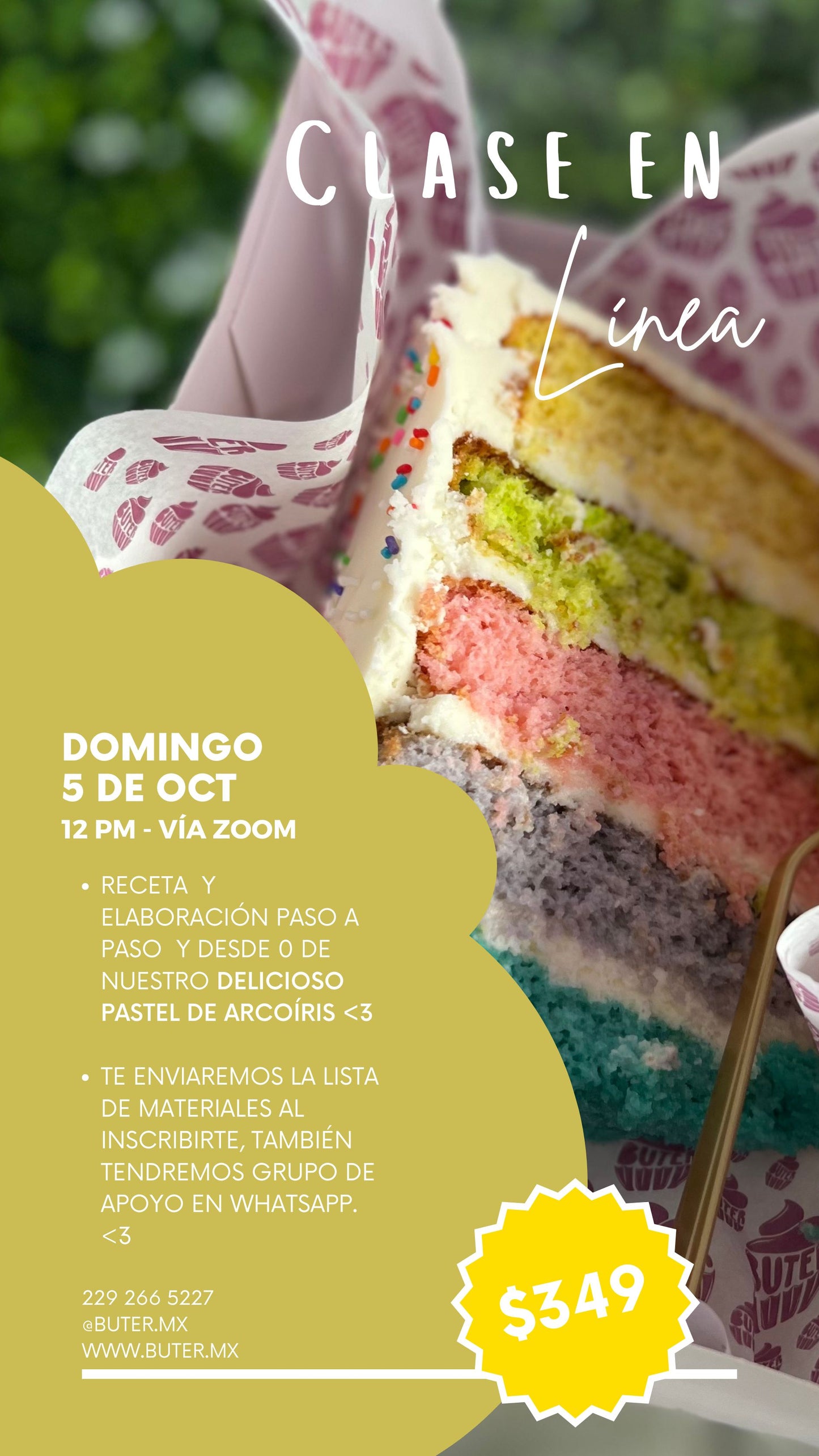 CLASE "PASTEL ARCOÍRIS" <3