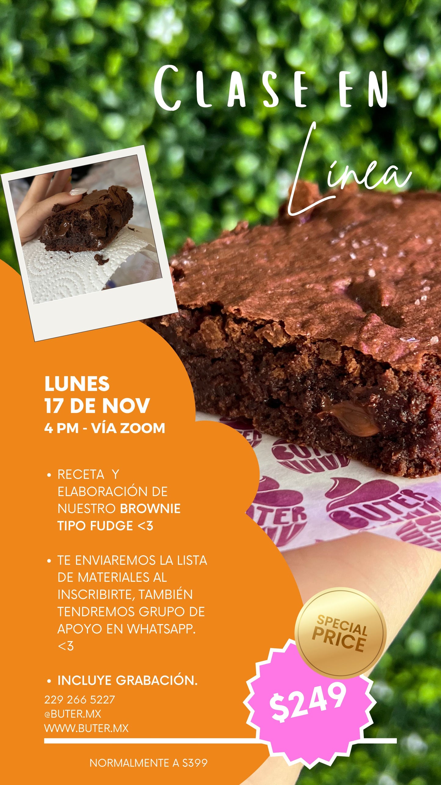 CLASE BROWNIES - BUEN FIN <3