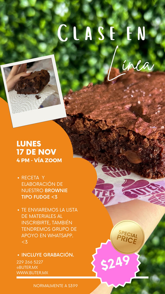 CLASE BROWNIES - BUEN FIN <3