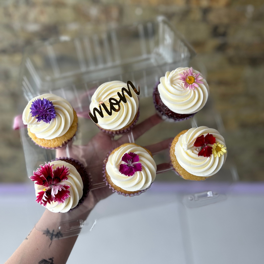 CUPCAKES DE FLORES COMESTIBLES <3