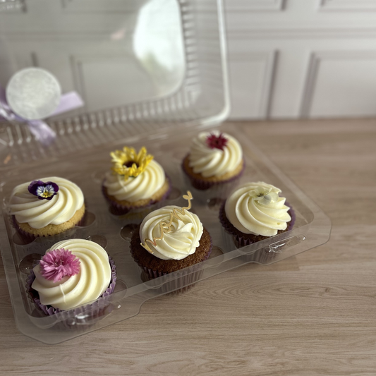 CUPCAKES DE FLORES COMESTIBLES <3