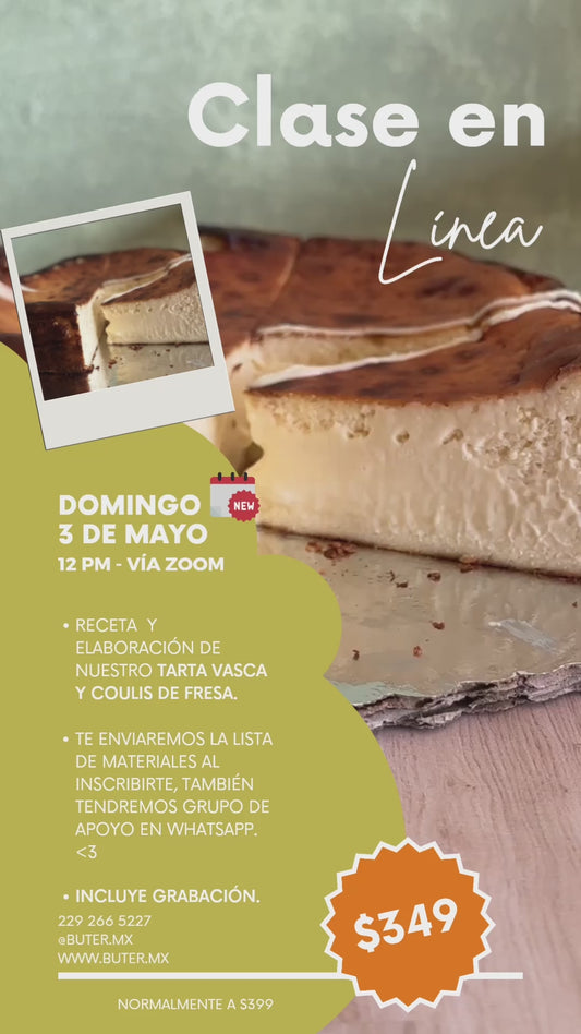 CLASE TARTA VASCA EN LÍNEA